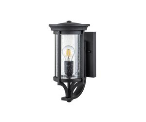 Feiss Merrill Single Light Outdoor Lantern Wall Fitting In Black Finish