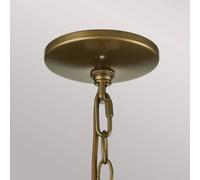 FEISS Redding Station M outdoor hanging light, brass-coloured