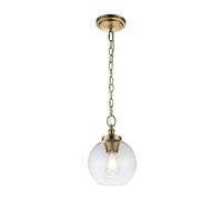 Feiss Tabby Mini Pendant Light - Burnished Brass