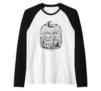 Feisty Menopause Witch Midlife 40s 50s Aging Fine Wine Boho Raglan Baseball Tee