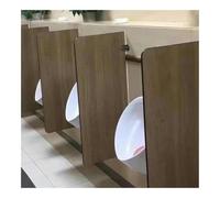 FEITAOOOZ Urinal Partition, Wall-Mounted Urinal Partition, Durable Wall-Mounted, For Shopping Malls/Public Places(Brown,2pcs)