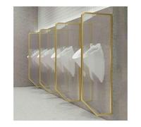 FEITAOOOZ Urinal Partition, Wall-Mounted Urinal Partition, For Public Space Hotel Restroom Translucent Panel(Gold,2pcs)