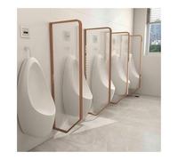 FEITAOOOZ Urinal Partition, Wall-Mounted Urinal Partition, For Public Space Hotel Restroom Translucent Panel(Rose Gold,3pcs)