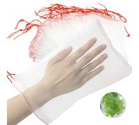 Feitore 100 Pcs Fruit Protection Bags, 10"x6" Insects Mosquito Bug Net Barrier Bag Garden Plant Flower Fruit Protect Bag Mesh Netting Bags from Birds Squirrels Insect Pest