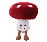 FeiWen Cute mushroom plush doll Cartoons Creative fruit doll Girls Heart Activity Gift Cute plush doll for home bedroom decoration,As the most beautiful gift (large mushroom)