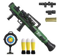 FeiWen Rocket launcher toy Can fire mortar soft foam launcher Military model Ejection toy