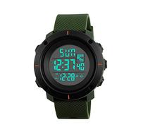 FeiWen Unisex Multifunction Sports Watches Outdoor 5ATM Waterproof LED Display Simple Plastic Digital Military Watch for Women and Men