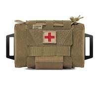 FEIWOOD GEAR Tactical IFAK Pouch, Rapid Tear-Away First Aid Kit Two-Piece System Medical Pouches Emergency Survival Bag for Outdoor Travel Hiking