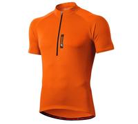 FEIXIANG Men’s Cycling Jersey, Short Sleeve Cycle Tops Riding Jerseys Biking Shirt Bicycle Clothes with Quick Dry Breathable Fabric Orange
