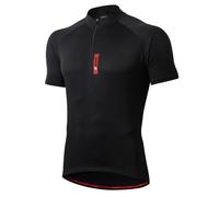 FEIXIANG Men’s Cycling Jersey, Short Sleeve Cycle Tops Riding Jerseys Biking Shirt Bicycle Clothes with Quick Dry Breathable Fabric Black