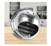 FEIYIQINGSHE Vents Outlet,Wall Vent Outlet,Air Vent,Ventilation Grille Cover,Stainless Steel Round Bull Nosed Ducting External Extractor Wall Vent Outlet,for Apartment, Villa,House,120mm/4.72in