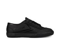 Feiyue Unisex Faith What 1920 Vegan Leather Sneakers, Triple Black Tumbled, 6 UK