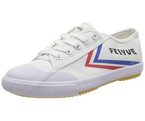 Feiyue Unisex's FE LO 1920 Canvas Sneaker, White/Blue/Red, 6 UK