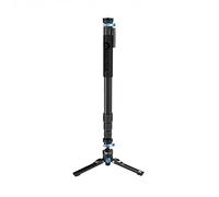 FeiyuTech Carbon Fiber Camera Monopod 4-Section Multifunctional Video Monopod Base Designed for DSLR Cameras/Gimbal Stabilizer,Payload up to 26lb