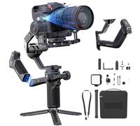 FeiyuTech SCORP 3 KIT Gimbal Stabilizer for DSLR Mirrorless Camera,Built-in AI Tracking,3-Axis Gimbal for Sony/Canon/Nikon/Fujifilm, Max 5.51lbs,Touch Screen, Native Vertical Shooting with Case