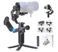 FeiyuTech SCORP Mini-3-Pro Gimbal Stabilizer for Camera Mirrorless/Compact/Action Cameras,Smartphone,18m AI Tracking,Detachable Remote Handle,4.4lbs Payload,3-axis Gimbal for Canon Sony Nikon