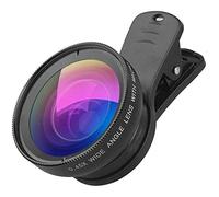 Feiyx Phone Camera Lens, 0.45X Universal Ultra Wide Angle 12.5X Macro Special Effects External Camera Mobile Phone Lens Photography Daren,for iOS Smartphones Android Phones Camera.