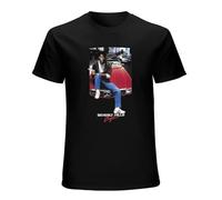 FEIZAOZUO Beverly Hills Cop Retro 80'S Movie T Shirtone Size Black XL