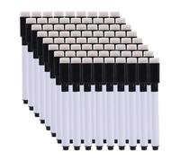 Feizikaw 10ML Black Erasable Pen Set, Black Whiteboard Marker Pens with Eraser 72 Piece Set, Dry Wipe Fine Tip Marker Pens for Whiteboard, Office Schools Classroom Teacher Family Supplies