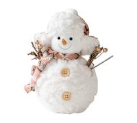 Feizikaw Christmas Decorations Indoor Adorable Knit Snowman Doll - Perfect Holiday Desktop For A Cozy Festive Vibe (C, 18cm)