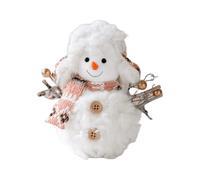 Feizikaw Christmas Decorations Indoor Adorable Knit Snowman Doll - Perfect Holiday Desktop For A Cozy Festive Vibe (A, 12cm)