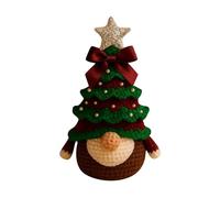 Feizikaw Christmas Kitchen Decorations Gnomes Handmade Crochet Desktop Ornament For Festive (C, 15cm)