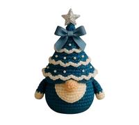 Feizikaw Christmas Kitchen Decorations Gnomes Handmade Crochet Desktop Ornament For Festive (F, 15cm)