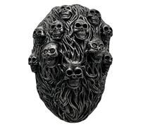 Feizikaw Clown Masks for Adults Devil Headgear Scary Halloween Costume Party Horror Devil Steam Devil Punk Headgear Doomsday Headgear (Black, One Size)
