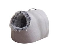 Feizikaw Dog Bed Medium Washable,Warm Bed Hooded Cat A Calm Suitable For Cats Washable Detachable Padding Suitable For Under 20 Pounds To Spend The Winter (B,One Size)