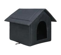 Feizikaw Dog Crate Bed Extra Large,Outdoor Cat Shelter With Cozy Cushion Insulated And Easy To Clean Design For Stray Animals 45 X 40 X 45 Cm (C,48X41X2 5CM)