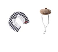 Feizikaw Dog Dressing Gown Hamster Hat Mini Party Hat Suitable For Small Animals Cute Handmade Knitted Beret Small And Adorable Perfect For Such As Bearded Pigs (A, 11 00)