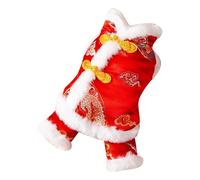 Feizikaw Dog Pyjamas For Small Dogs Warm Chinese Year Four Legged Vest For Small Cats Perfect And Breeds (D, One Size)