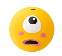 Feizikaw Dog Toys for Aggressive Chewers Squeaky Dog Toys Big Eyes Bouncy Flat Funny Toy For Medium Dogs Pet Chew Toy Puppy And Small Dogs (Yellow,One Size)