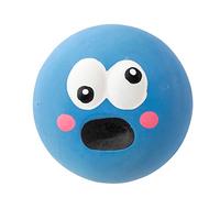 Feizikaw Dog Toys for Aggressive Chewers Squeaky Dog Toys Big Eyes Bouncy Flat Funny Toy For Medium Dogs Pet Chew Toy Puppy And Small Dogs (Blue,One Size)