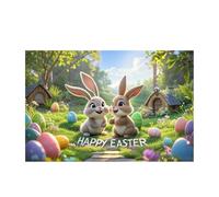 Feizikaw Easter Runner Rugs for Hallway Easter Bunny Pattern Soft Velvet Carpet Festive Atmosphere Cute Decoration A Must Have Carpet For A Warm Home 40X60CM B1 (B, 40X60CM)