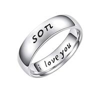 Feizikaw Eternity Ring An Interesting Ring With A Unique And Design For Daily Wear (G,1 57cm)