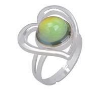 Feizikaw Eternity Rings For Womens For Ring Gemstone Warm Sensitive Water Ring Gift Changing Sensitive Temperature Color Drop Rings (white,One Size)