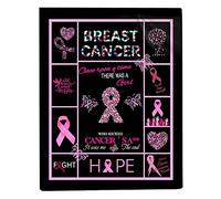 Feizikaw Fleece Throw Blanket Home For Breast Awareness Caring Ribbon Cancer Pink Textile Flannel Blanket Home Textiles