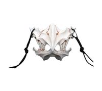 Feizikaw Halloween Maske Animal Halloween Cosplay Resin Dog Bone Teeth Scary Wolf Werewolf Costume (Khaki, 16x15x10cm)