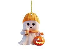 Feizikaw Hanging Pumpkin Decorations Adorable Baby Charm Pendant Soft Fabric Details Perfect Nursery Or Keychain Accessory Cute Idea & For All Ages (D, 8X8X1CM)