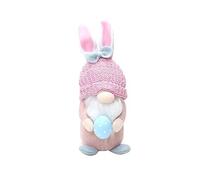 Feizikaw Happy Easter Table Easter Gnome Decorations Faceless Doll Home Decorations Bunny Gnome Bunny (A, One Size)