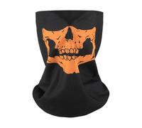 Feizikaw Masquerade For Men Halloween Bandana Face Day Of The Dead Skeleton Face For Cosplay Costume Party Accessories Photo Props (d-Orange, 13. 5 * 13. 5 * 0. 5cm)