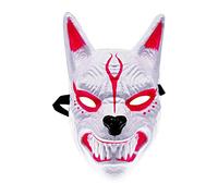 Feizikaw Masquerade Mask Wolf Head Simulation Animal Facemask Masquerade Props Movie Theme Party Supplies Funny Scary Wolf Head Pvc Facemask (A, One Size)