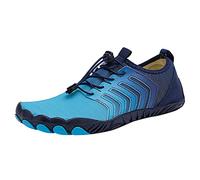 Feizikaw Mens Trainers Men Sports Shoes Indoor and Outdoor Fitness Shoes Outdoor Beach Wading Hiking Quick Drying Wear Resisting and Comfortable (Dark Blue,7)