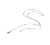 Feizikaw Pendant for Women 2. 3mm 3. 5mm Pure O Link Chain Necklace for Women Men Sensitive Skin, Thin Round Chains Pendant 22'' 24''