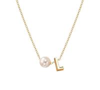 Feizikaw Pendant for Women 26 Initial Pearl Necklace For Women Necklaces A Z 26 Alphabet Initial Necklaces Teen Girls Jewelry
