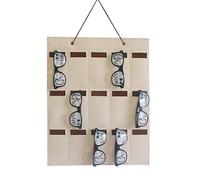 Feizikaw Storage Bags Wall Sunglasses Sunglasses Bag Storage Pocket Slots 15 Hanging By Organizer Housekeeping & Organizers (Khaki, One Size)