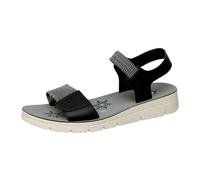 Feizikaw Stylish Women's Sandals For Casual Everyday Wear Open Toe Fabric Design With Closure Perfect For Summer Outings Pairs Well With Jeans (Black, 4)