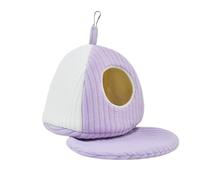 Feizikaw Washable Large Dog Bed,Winter Warm Bird Bed Can Be Hung Or Placed On The Ground Or Desktop Suitable For Small Animals Indoor Use (B,25x25cm)