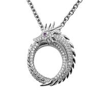 Feizikaw Women Necklace Necklace Retro Hip Hop Year Pendant Border European And Sweater Chain